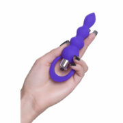 Toyfa Twisty 14cm Titreşimli Mor Anal Plug